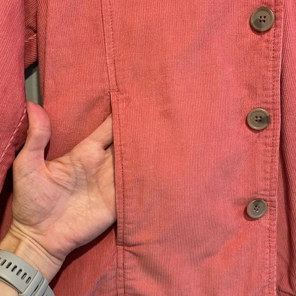 Appleseed’s Coral Corduroy Jacket Blazer. Size 6. - Picture 6 of 10